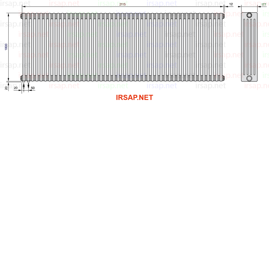 Радиатор IRSAP Tesi 51800/47 T18 CL 01